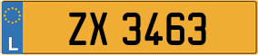 Trailer License Plate